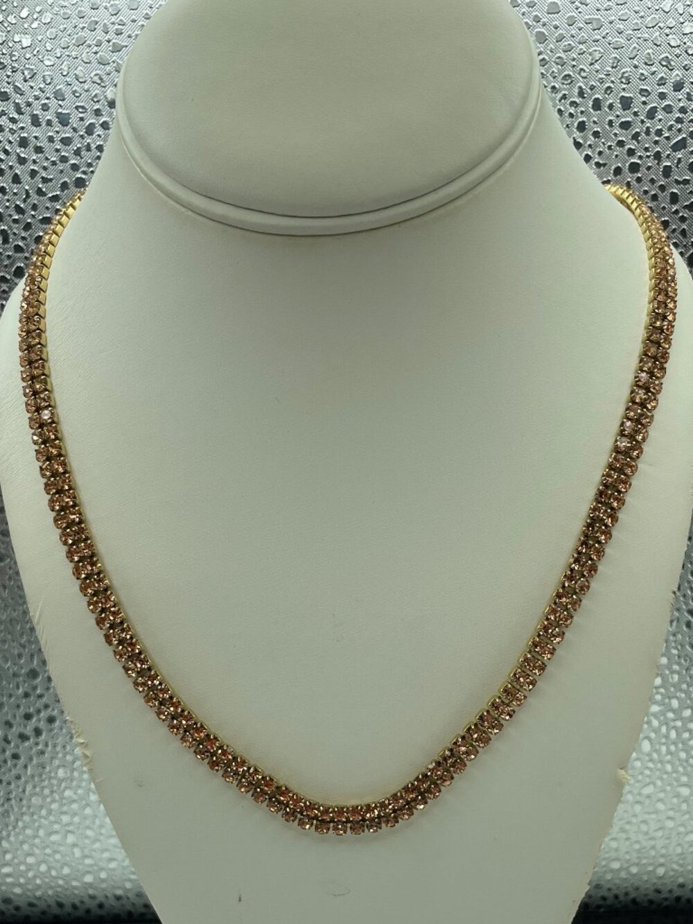 Double Strand Rhinestone Necklace